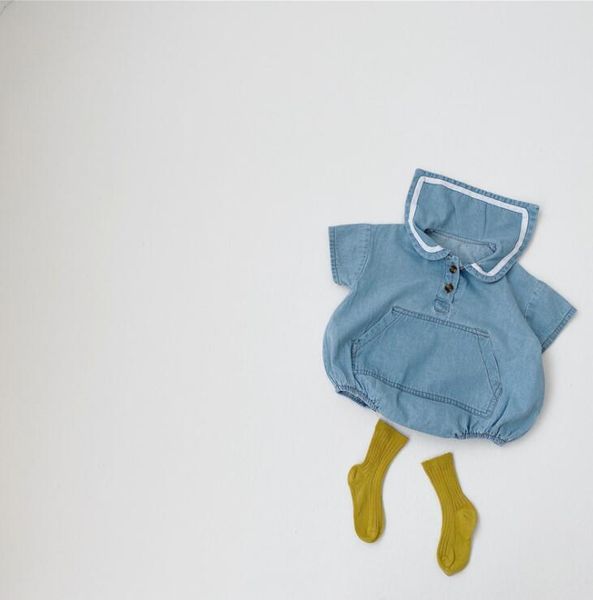 2020 new babys girls boys denim romper summer baby jumpsuit 6m-2t qa588, Blue
2020 new babys girls boys denim romper summer baby jumpsuit 6m-2t qa588, Blue