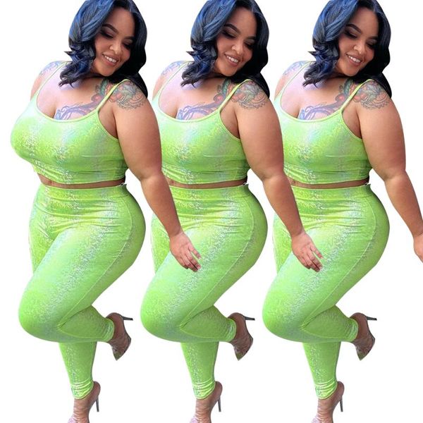 two pieces women bodycon spaghetti strap crop elastic waist legging pants set party clubwear outfits plus size clothing, White
two pieces women bodycon spaghetti strap crop elastic waist legging pants set party clubwear outfits plus size clothing, White