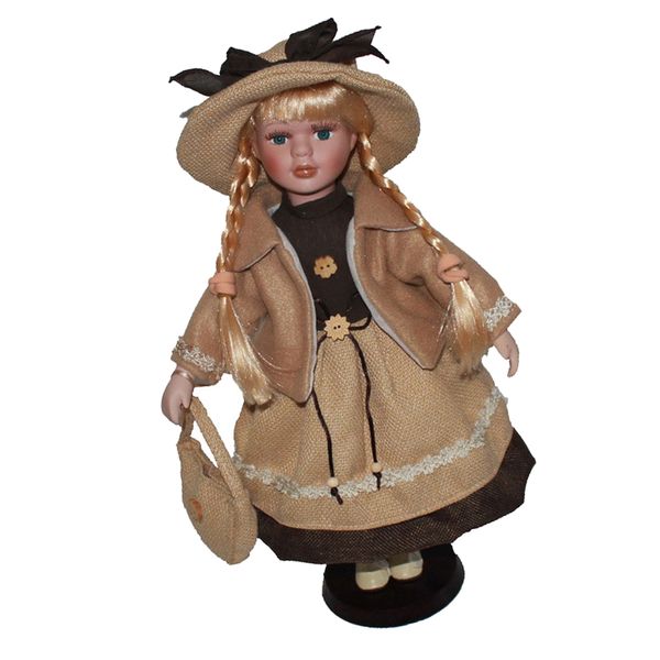 vintage 16inch elegant victorian porcelain doll girl collectibles with wooden display stand beautiful figurines home ornament
vintage 16inch elegant victorian porcelain doll girl collectibles with wooden display stand beautiful figurines home ornament