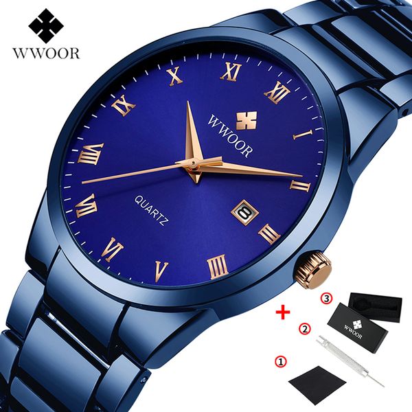 wwoor men watches 2019 wristwatches stainless steel waterproof quartz sport watch date clock male business gold, Slivery;brown
wwoor men watches 2019 wristwatches stainless steel waterproof quartz sport watch date clock male business gold, Slivery;brown
