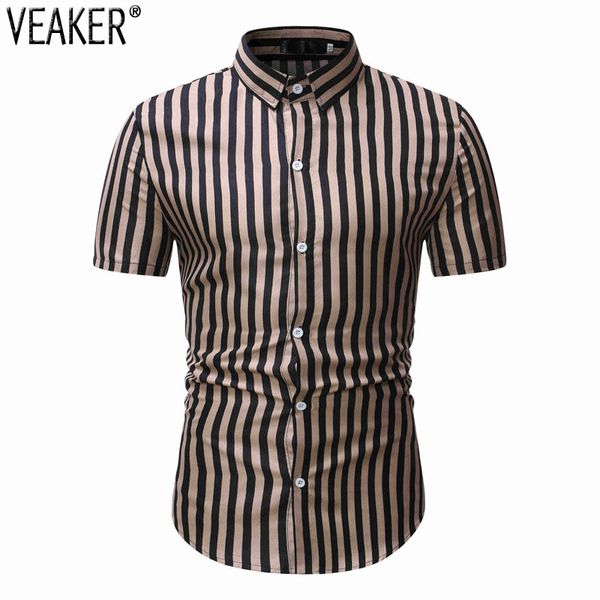 2020 new men's slim fit striped shirt short sleeve shirt male summer business casual shirts -3xl, White;black
2020 new men's slim fit striped shirt short sleeve shirt male summer business casual shirts -3xl, White;black