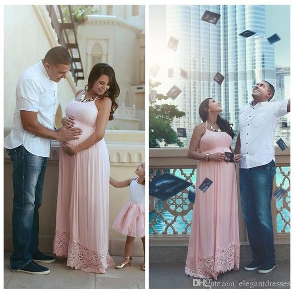 pink lace a-line prom dresses for pregnant women halter neck evening party gowns wear plus size ogstuff vestidos abendkleider maternity gown, Black
pink lace a-line prom dresses for pregnant women halter neck evening party gowns wear plus size ogstuff vestidos abendkleider maternity gown, Black