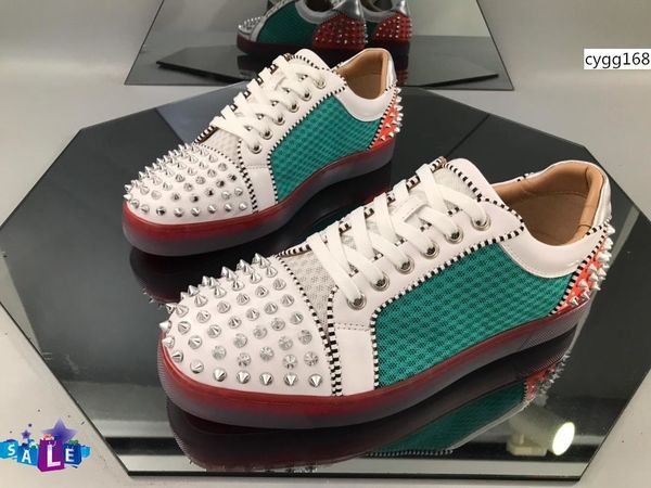 mutil spikes hip hop studded spikes casual flats red bottom shoes for men and women party designer sneakers lovers genuine leather 1, Black
mutil spikes hip hop studded spikes casual flats red bottom shoes for men and women party designer sneakers lovers genuine leather 1, Black