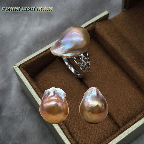 resize baroque pearls 925 silver ring stud earring set purple golden colourful lustrous fire ball flameball nice jewelry women, Black
resize baroque pearls 925 silver ring stud earring set purple golden colourful lustrous fire ball flameball nice jewelry women, Black