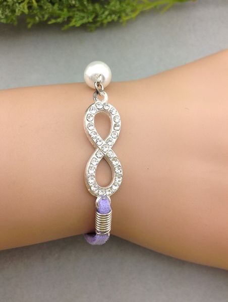1pc wedding bracelet,bridesmaid gifts,lavender bracelet,infinity bracelet,antique silver rhinestones 1110, Golden;silver
1pc wedding bracelet,bridesmaid gifts,lavender bracelet,infinity bracelet,antique silver rhinestones 1110, Golden;silver