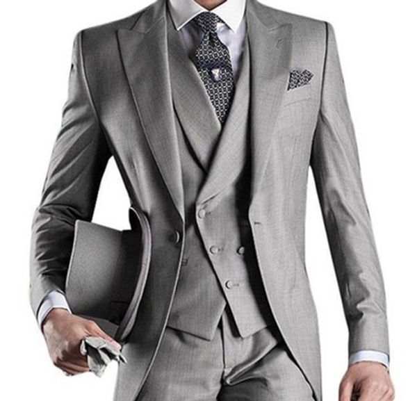 new arrival italian men gray wedding suits for men groomsmen suits 3 pieces groom dress peaked lapel mens suits, White;black
new arrival italian men gray wedding suits for men groomsmen suits 3 pieces groom dress peaked lapel mens suits, White;black