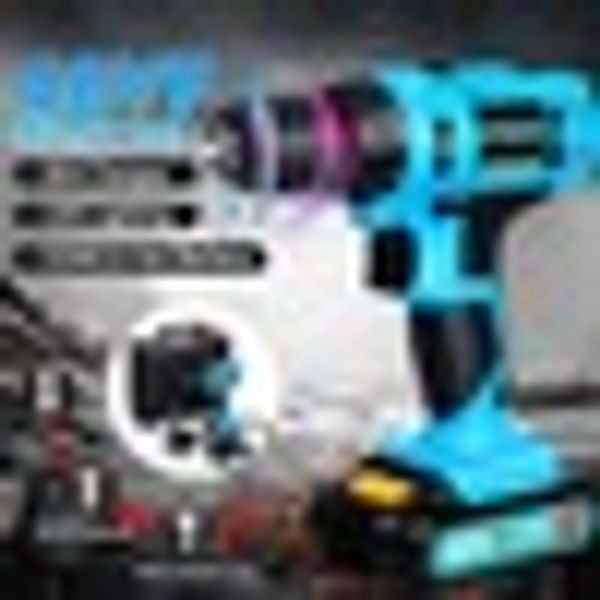 48vf cordless electric screwdriver impact drill power tool screwdriver 25+1 torque w/ rechargeable 1 or 2 li-ion battery 3000mah
48vf cordless electric screwdriver impact drill power tool screwdriver 25+1 torque w/ rechargeable 1 or 2 li-ion battery 3000mah