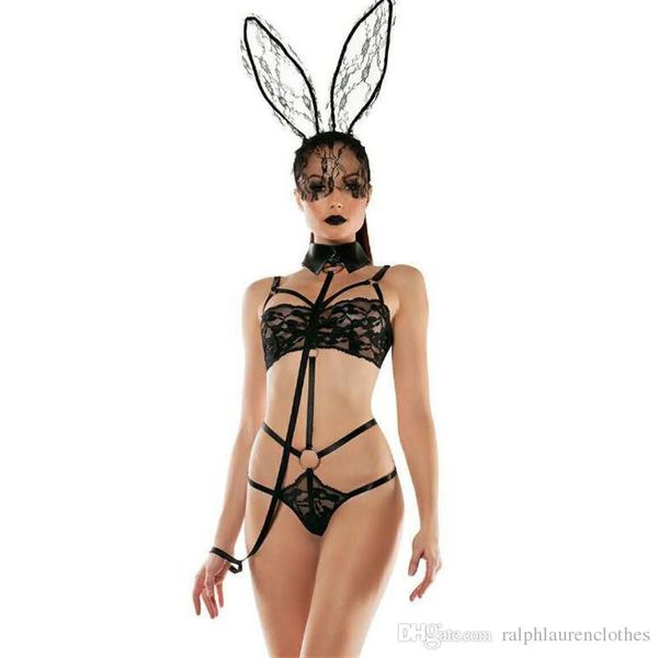 eu designer women set bunny girl lace perspective three point type underwear womens underwear, Black;white
eu designer women set bunny girl lace perspective three point type underwear womens underwear, Black;white