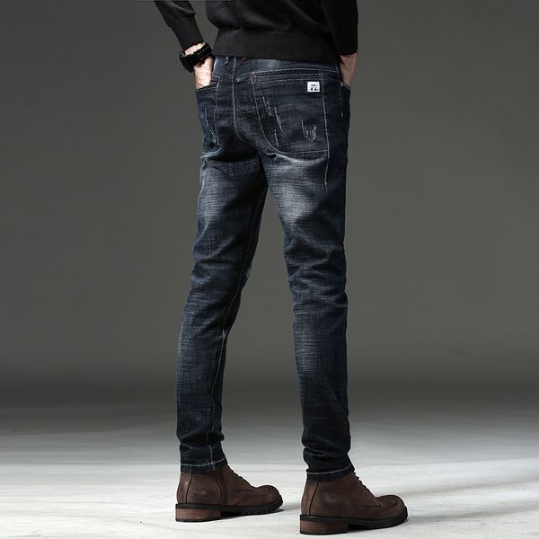 men's jeans 2021 autumn and winter elastic small straight solid color fashion casual wear high waist tide brand slim, Blue
men's jeans 2021 autumn and winter elastic small straight solid color fashion casual wear high waist tide brand slim, Blue