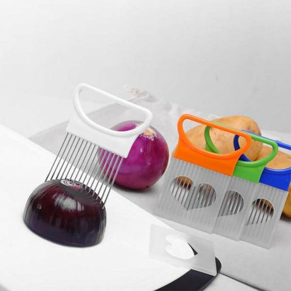 shrendders slicers stainless steel kitchen tool cutting aid holder creative tomato onion slicer vegetable fruit cutter 10.7*8cm
shrendders slicers stainless steel kitchen tool cutting aid holder creative tomato onion slicer vegetable fruit cutter 10.7*8cm