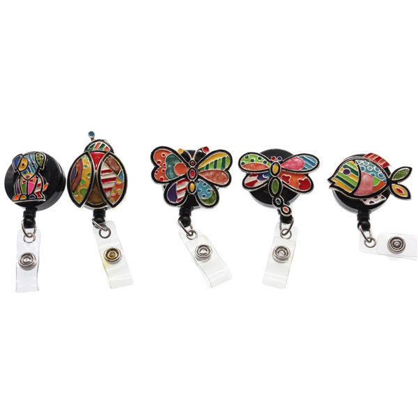 5pcs/lot animal shape retractable badge reel enamel fish dragonfly dog ladybug badge holder for nurse student staff teacher, Gray
5pcs/lot animal shape retractable badge reel enamel fish dragonfly dog ladybug badge holder for nurse student staff teacher, Gray