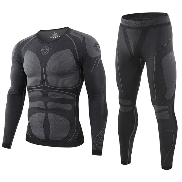 men's tracksuits winter thermo cycling clothing thermal underwear sets quick dry compression training fleece sweat fitness, Gray
men's tracksuits winter thermo cycling clothing thermal underwear sets quick dry compression training fleece sweat fitness, Gray