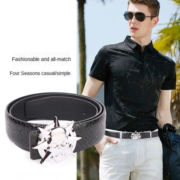 men's black plaid youth and jeans skeleton personality punk lengthened belt inner buckle jeans belt, Black;brown
men's black plaid youth and jeans skeleton personality punk lengthened belt inner buckle jeans belt, Black;brown