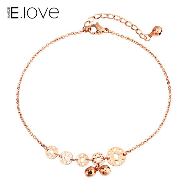 japanese and korean-style plated 18k rose gold anklet womens titanium steel color gold tassel bell coin anklet jewelry gift, Red;blue
japanese and korean-style plated 18k rose gold anklet womens titanium steel color gold tassel bell coin anklet jewelry gift, Red;blue