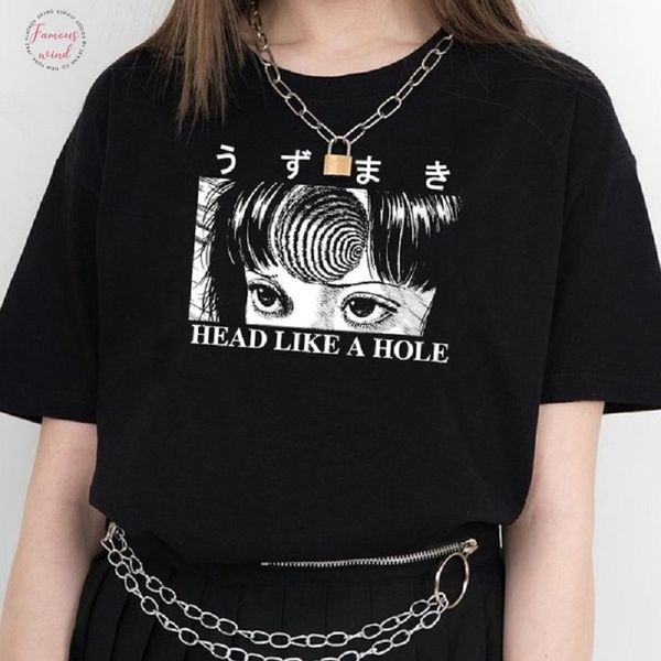 head like a hole harajuku лето женщины с коротким рукавом письмо аниме тенниска hipster grunge horror японская готическая одежда, White
head like a hole harajuku лето женщины с коротким рукавом письмо аниме тенниска hipster grunge horror японская готическая одежда, White
