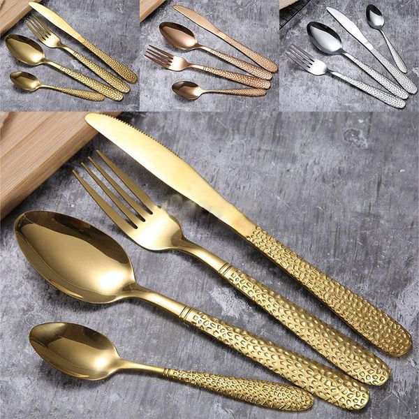 Stainle teel gold dinnerware et poon fork knife flatware et dinner teak oup coffee ice cream poon kitchen uten il
Stainle teel gold dinnerware et poon fork knife flatware et dinner teak oup coffee ice cream poon kitchen uten il
