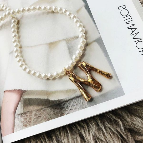 jcymong new fashion simulated pearl chain women necklace gold color letter m pendant necklace for women 2020 luxury jewelry gift, Silver
jcymong new fashion simulated pearl chain women necklace gold color letter m pendant necklace for women 2020 luxury jewelry gift, Silver