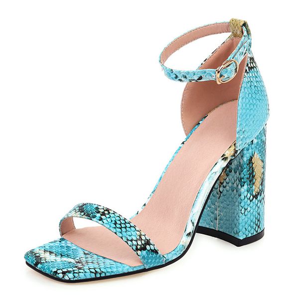 sandals fashion snake print women's summer shoes elegant block high heels classic women straps party large size, Black
sandals fashion snake print women's summer shoes elegant block high heels classic women straps party large size, Black