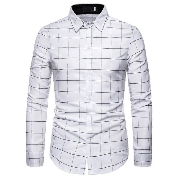 print shirt long sleeve mens lapel neck tshirts casual slim streetwear males trendy mens plaid, White;black
print shirt long sleeve mens lapel neck tshirts casual slim streetwear males trendy mens plaid, White;black