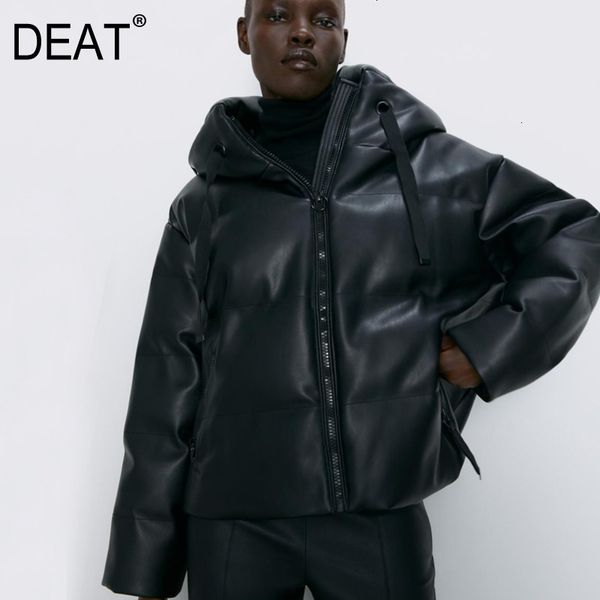 deat pu leather parkas women fashion hooded faux leather coats women elegant zipper cotton jackets female ladies wk09501l, Black
deat pu leather parkas women fashion hooded faux leather coats women elegant zipper cotton jackets female ladies wk09501l, Black