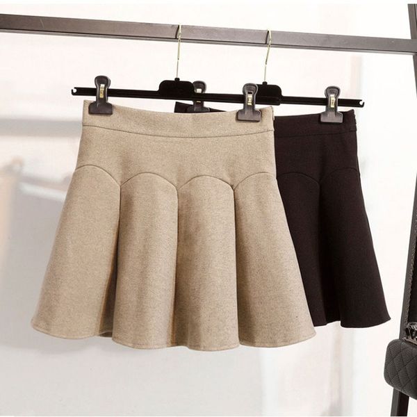 2019 new spring casual skirt new woolen skirt wild high waist umbrella girl natural a-line, Black
2019 new spring casual skirt new woolen skirt wild high waist umbrella girl natural a-line, Black