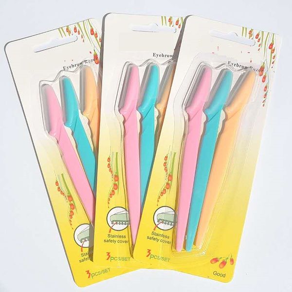 wholesale eyebrow trimmer 3pcs/set stainless steel blade face eyebrow hair removal razor trimmer shaper shaver makeup tools
wholesale eyebrow trimmer 3pcs/set stainless steel blade face eyebrow hair removal razor trimmer shaper shaver makeup tools