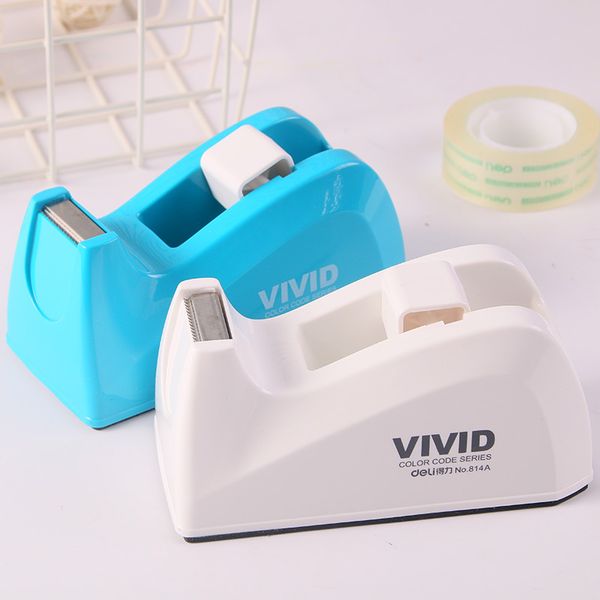 1 pc tape dispenser small size 55x55x113mm use for adhesive tape width less than 18mm easy to use deli 814a
1 pc tape dispenser small size 55x55x113mm use for adhesive tape width less than 18mm easy to use deli 814a
