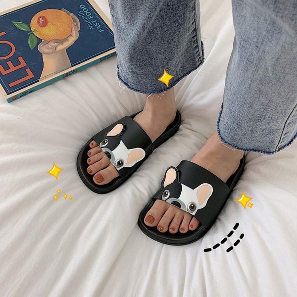 cute cartoon dog women slides 2019 fashion pu leather beach slides home slippers slip on sandals women shoes flip flops, Black
cute cartoon dog women slides 2019 fashion pu leather beach slides home slippers slip on sandals women shoes flip flops, Black