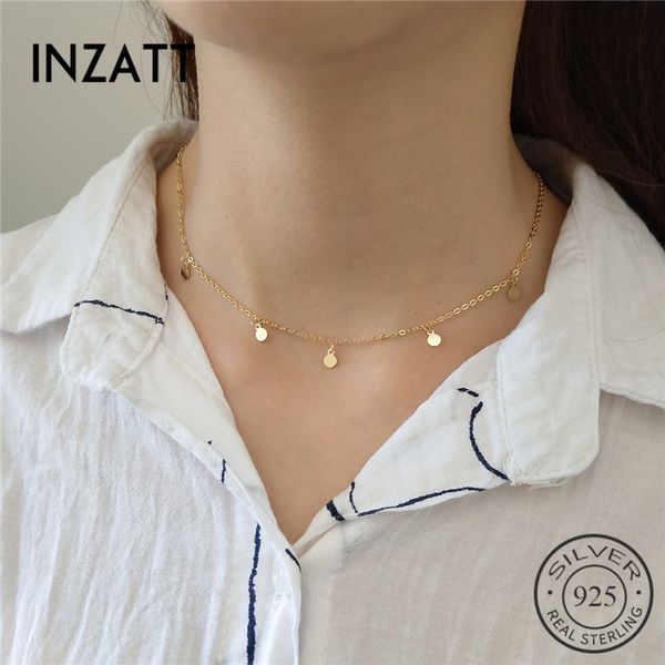 inzareal 925 sterling silver minimalist geometric bright disc choker necklace for fashion women trendy jewelry bohemia gift, Golden;silver
inzareal 925 sterling silver minimalist geometric bright disc choker necklace for fashion women trendy jewelry bohemia gift, Golden;silver