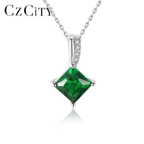 czcity charm chain necklace emerald green cubic zirconia popular jewelry 925 sterling silver pendant necklace for women gift
czcity charm chain necklace emerald green cubic zirconia popular jewelry 925 sterling silver pendant necklace for women gift