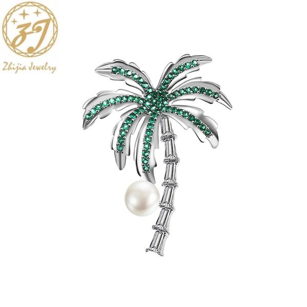 zhijia elegant delicate rhinestone pearl coconut tree pins brooches for women party jewelry accessories, Gray
zhijia elegant delicate rhinestone pearl coconut tree pins brooches for women party jewelry accessories, Gray