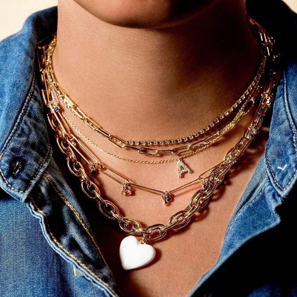 dvacaman 2019 fashion heart pendant necklaces for women vintage golden geometric charm chains necklace jewelry party wholesale, Silver
dvacaman 2019 fashion heart pendant necklaces for women vintage golden geometric charm chains necklace jewelry party wholesale, Silver