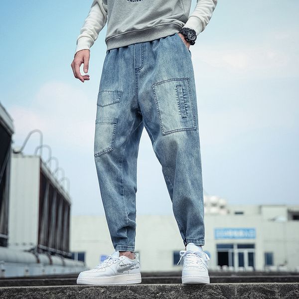autumn new jeans men fashion wash casual tooling denim trousers man streetwear wild hip hop big size jeans male clothes -5xl, Blue
autumn new jeans men fashion wash casual tooling denim trousers man streetwear wild hip hop big size jeans male clothes -5xl, Blue