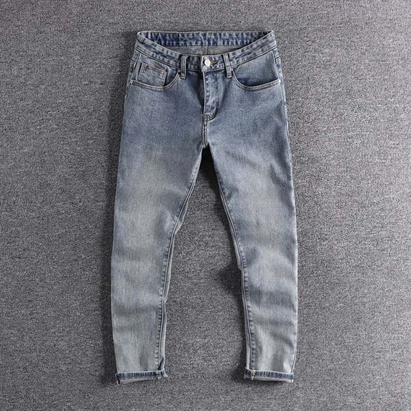 2019 man's designer blue fashion simple youth cropped trousers original men's jeans promotion
2019 man's designer blue fashion simple youth cropped trousers original men's jeans promotion