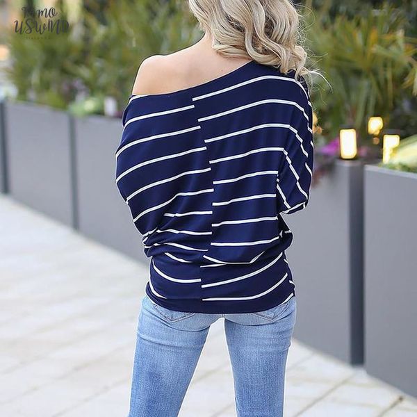 autumn women one off shoulder batwing long sleeve stripe shirts female casual loose t shirts sj015x, White
autumn women one off shoulder batwing long sleeve stripe shirts female casual loose t shirts sj015x, White