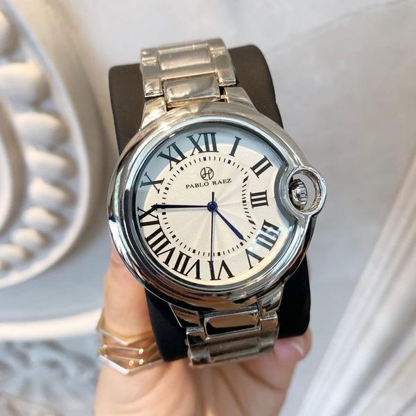 2020 pablo raez mens relogio masculino watches 42mm silver stainless steel luxury watch folding clasp fashion wristwatch gift watch dropshi, Slivery;brown
2020 pablo raez mens relogio masculino watches 42mm silver stainless steel luxury watch folding clasp fashion wristwatch gift watch dropshi, Slivery;brown