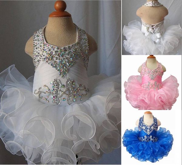 2020 toddler pageant dresses organza ruffles cupcake kids prom gowns crystal open back with bow little girls birthday first holy communion, White;red
2020 toddler pageant dresses organza ruffles cupcake kids prom gowns crystal open back with bow little girls birthday first holy communion, White;red
