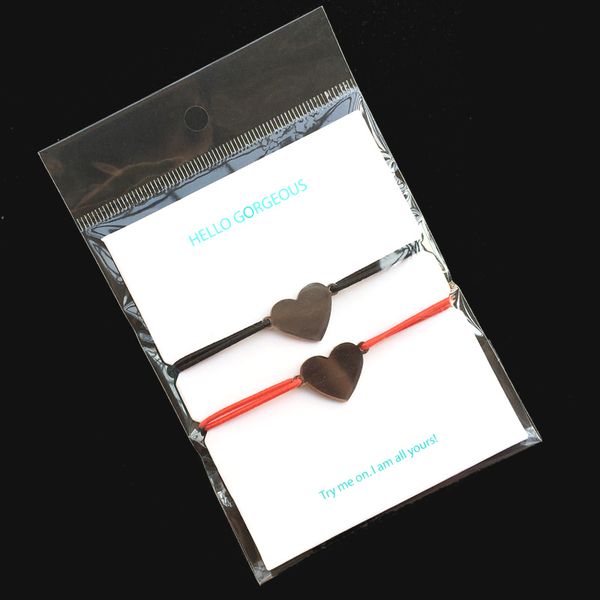 2pcs bracelet heart stainless steel charm adjustable elastic cord bracelet heart pendant lucky bracelet for men women, Golden;silver
2pcs bracelet heart stainless steel charm adjustable elastic cord bracelet heart pendant lucky bracelet for men women, Golden;silver