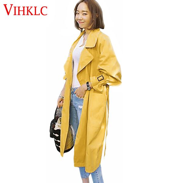 korea style women streetwear casual coats 2017 autumn turn -down collar double breasted outerwears medium long trench coat l158, Tan;black
korea style women streetwear casual coats 2017 autumn turn -down collar double breasted outerwears medium long trench coat l158, Tan;black