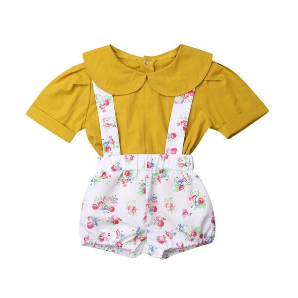 new summer toddler baby girl short sleeve t-shirt+casual floral short pants outfits new, White
new summer toddler baby girl short sleeve t-shirt+casual floral short pants outfits new, White