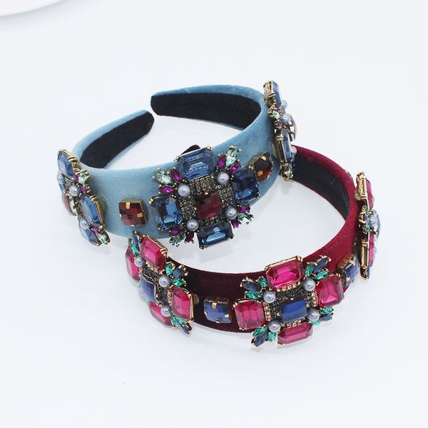 brand barock geometric rhinestone hairband fashion colorful crystal bead cross wide headband fashion party hair jewelry headwear, Golden;white
brand barock geometric rhinestone hairband fashion colorful crystal bead cross wide headband fashion party hair jewelry headwear, Golden;white