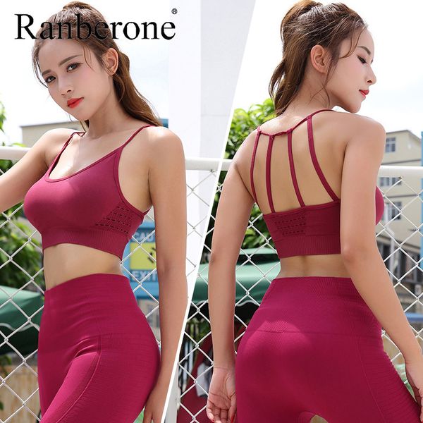 ranberone yoga bra women padded sports bra shake proof running workout gym tank fitness shirt vest lady's sport, White;black
ranberone yoga bra women padded sports bra shake proof running workout gym tank fitness shirt vest lady's sport, White;black