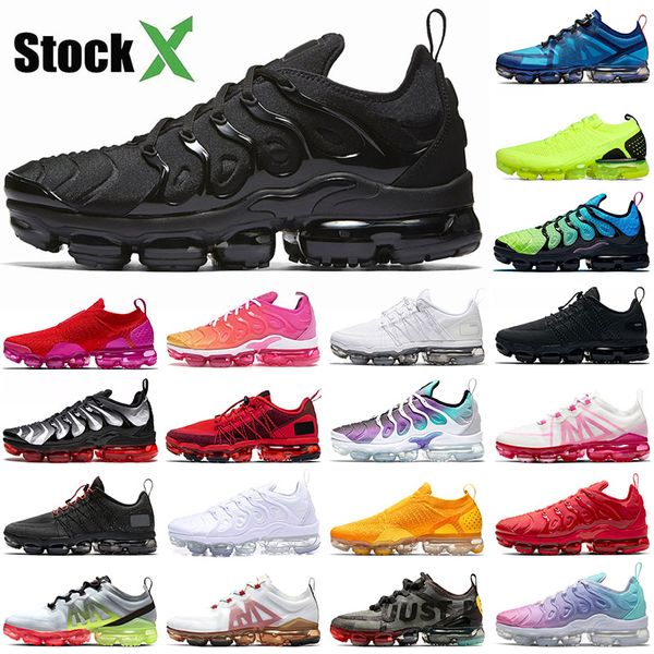stock x 2020 air vapormax plus tn run utility triple black grey blue mexes men women fly knit trainers sport shoes
stock x 2020 air vapormax plus tn run utility triple black grey blue mexes men women fly knit trainers sport shoes