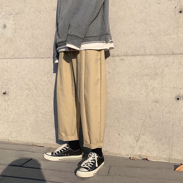 casual pants men's fashion solid color joggers pants man streetwear sweatpants wild hip-hop loose straight trousers mens m-2xl, Black
casual pants men's fashion solid color joggers pants man streetwear sweatpants wild hip-hop loose straight trousers mens m-2xl, Black