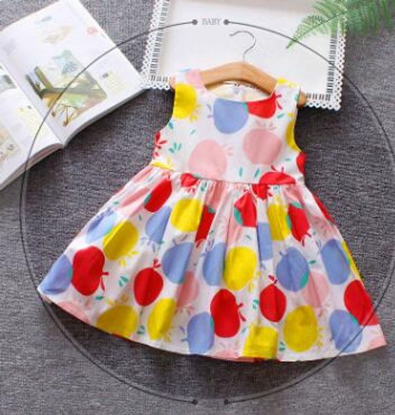 bibicola kids girls dress 2019 summer baby girls clothes cotton flower print sundress girl apple sleeveless dresses, Red;yellow
bibicola kids girls dress 2019 summer baby girls clothes cotton flower print sundress girl apple sleeveless dresses, Red;yellow