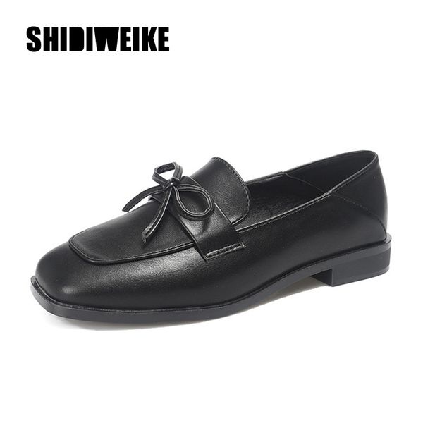 women flats pu leather loafers round toe casual shoes woman slip-on bow flats pu leather women shoes q, Black
women flats pu leather loafers round toe casual shoes woman slip-on bow flats pu leather women shoes q, Black