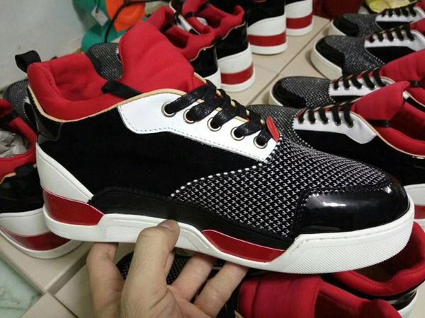 name brand casual shoe man red bottom sneaker flat new designer lace up high mixed colors black white trainers size 38-46 d09
name brand casual shoe man red bottom sneaker flat new designer lace up high mixed colors black white trainers size 38-46 d09