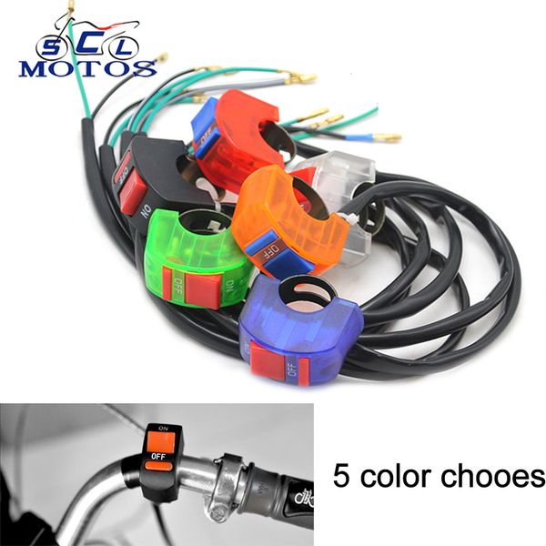 sclmotos- 6 color universal motorcycle handlebar fog light switch on-off button switch 12vdc for motorbike atv utv dit pit bike
sclmotos- 6 color universal motorcycle handlebar fog light switch on-off button switch 12vdc for motorbike atv utv dit pit bike