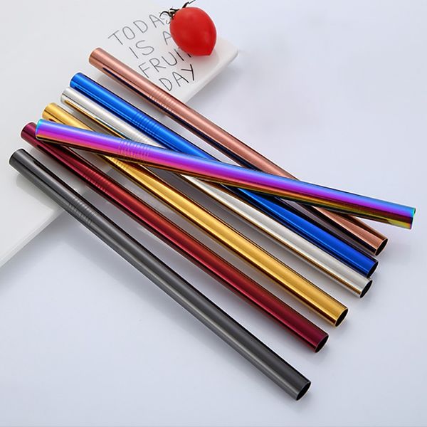 metal straws reusable straws stainless steel straight drinking straw beer fruit juice drink dining bar kitchen tool 12mm 6pcs/lot an2002
metal straws reusable straws stainless steel straight drinking straw beer fruit juice drink dining bar kitchen tool 12mm 6pcs/lot an2002