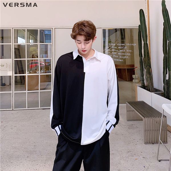 versma корейский стиль harajuku ulzzang винтаж лоскутная футболка мужчины хип-хоп уличная готический панк-рок с длинным рукавом футболка жен, White;black
versma корейский стиль harajuku ulzzang винтаж лоскутная футболка мужчины хип-хоп уличная готический панк-рок с длинным рукавом футболка жен, White;black